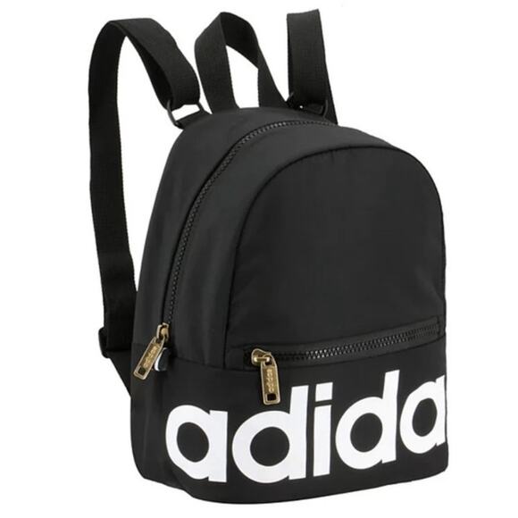 Adidas Black Linear Mini Backpack - Picture 1 of 13